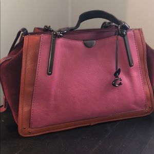 Never worn- Coach purse-red/pink